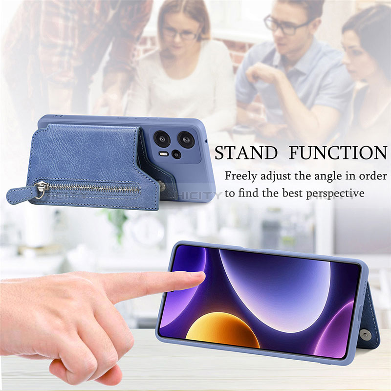 Coque Ultra Fine Silicone Souple Housse Etui avec Aimante Magnetique S05D pour Xiaomi Poco F5 5G Plus