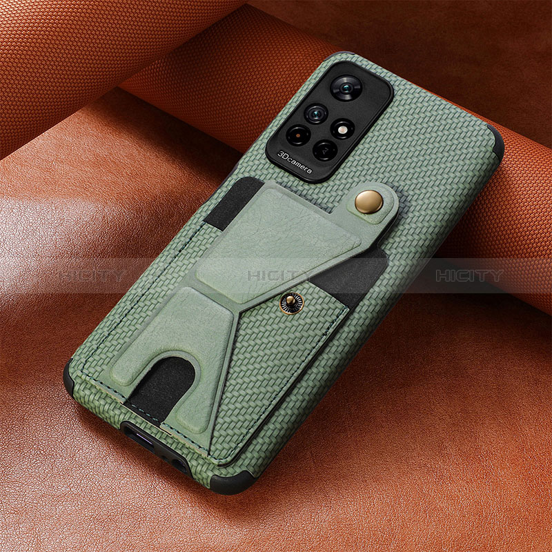 Coque Ultra Fine Silicone Souple Housse Etui avec Aimante Magnetique S05D pour Xiaomi Poco M4 Pro 5G Or Plus