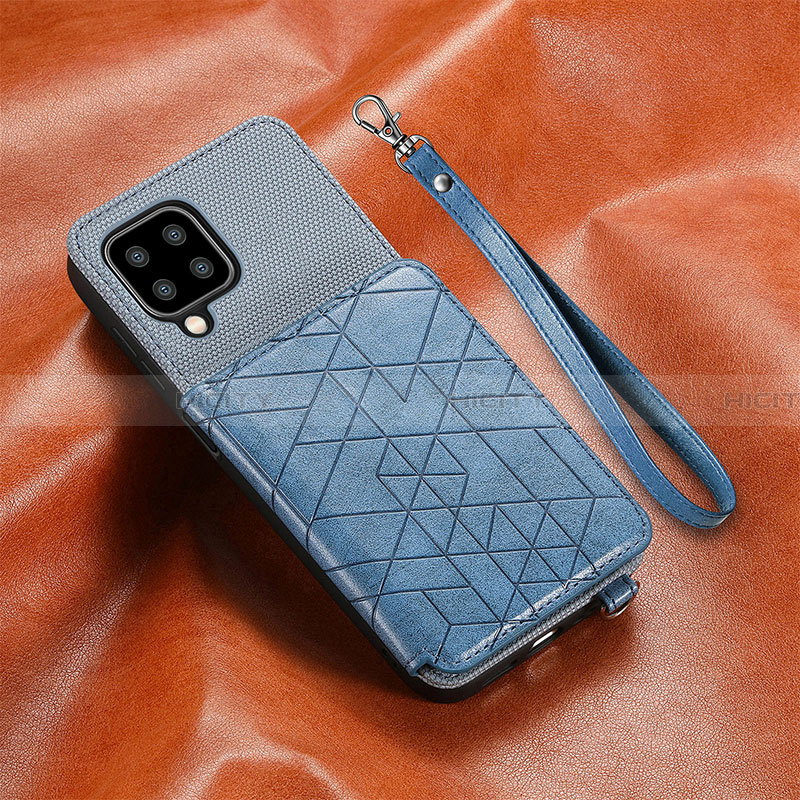 Coque Ultra Fine Silicone Souple Housse Etui avec Aimante Magnetique S06D pour Samsung Galaxy A22 4G Plus