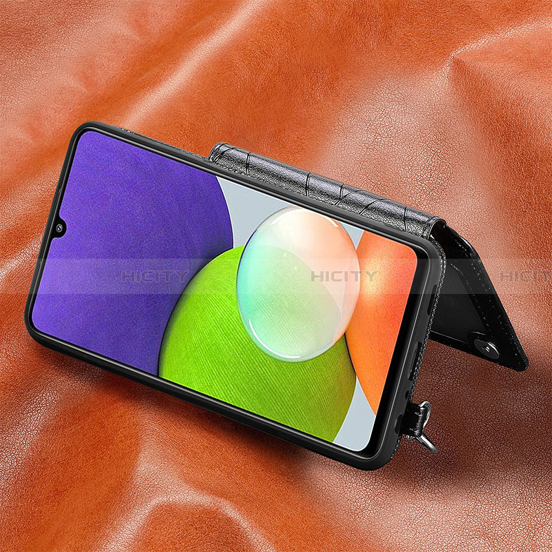 Coque Ultra Fine Silicone Souple Housse Etui avec Aimante Magnetique S06D pour Samsung Galaxy A22 4G Plus