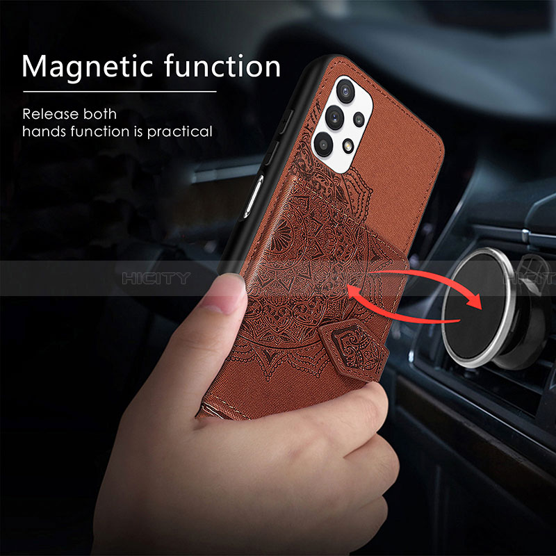 Coque Ultra Fine Silicone Souple Housse Etui avec Aimante Magnetique S06D pour Samsung Galaxy A32 4G Plus