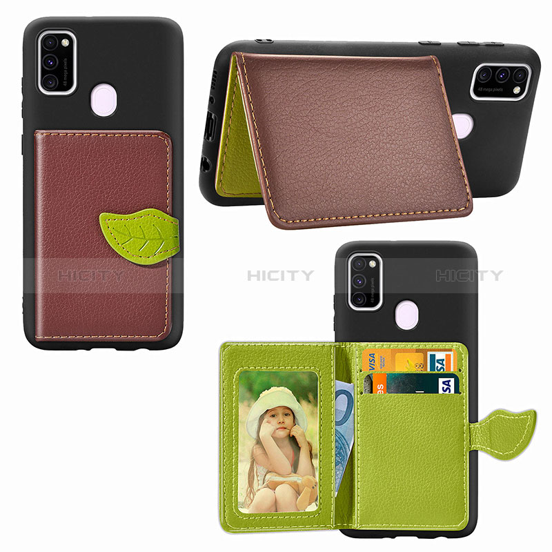 Coque Ultra Fine Silicone Souple Housse Etui avec Aimante Magnetique S06D pour Samsung Galaxy M21 Plus