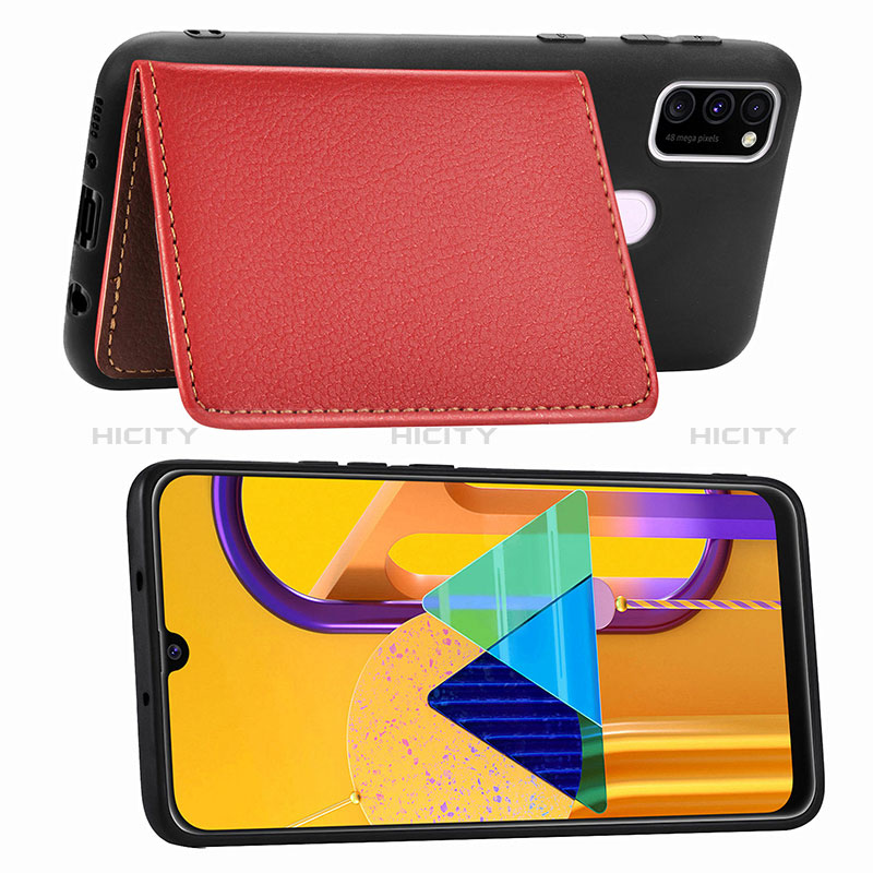 Coque Ultra Fine Silicone Souple Housse Etui avec Aimante Magnetique S06D pour Samsung Galaxy M21 Plus