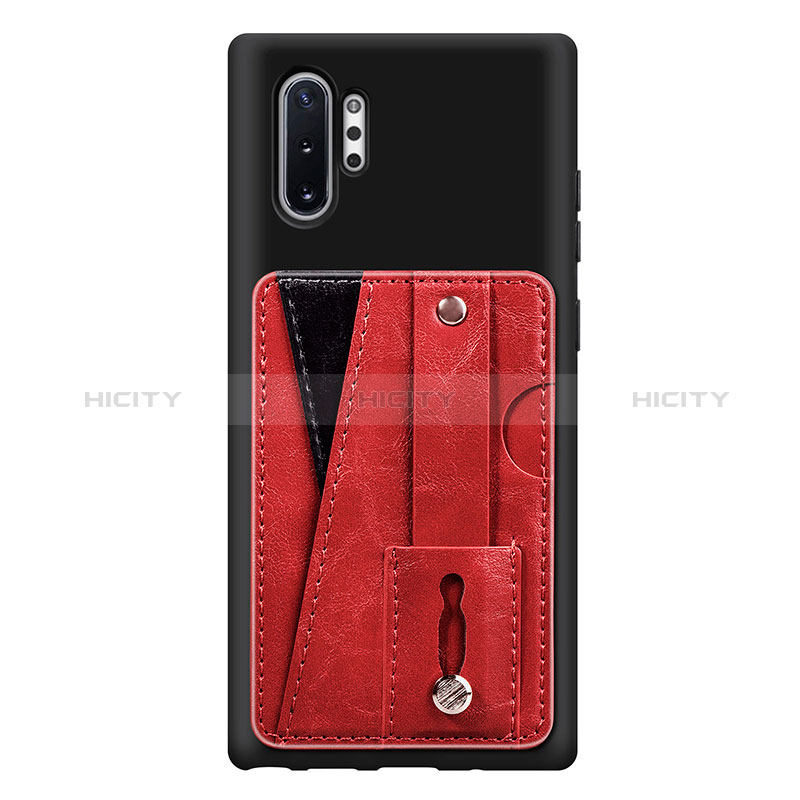 Coque Ultra Fine Silicone Souple Housse Etui avec Aimante Magnetique S06D pour Samsung Galaxy Note 10 Plus 5G Rouge Plus