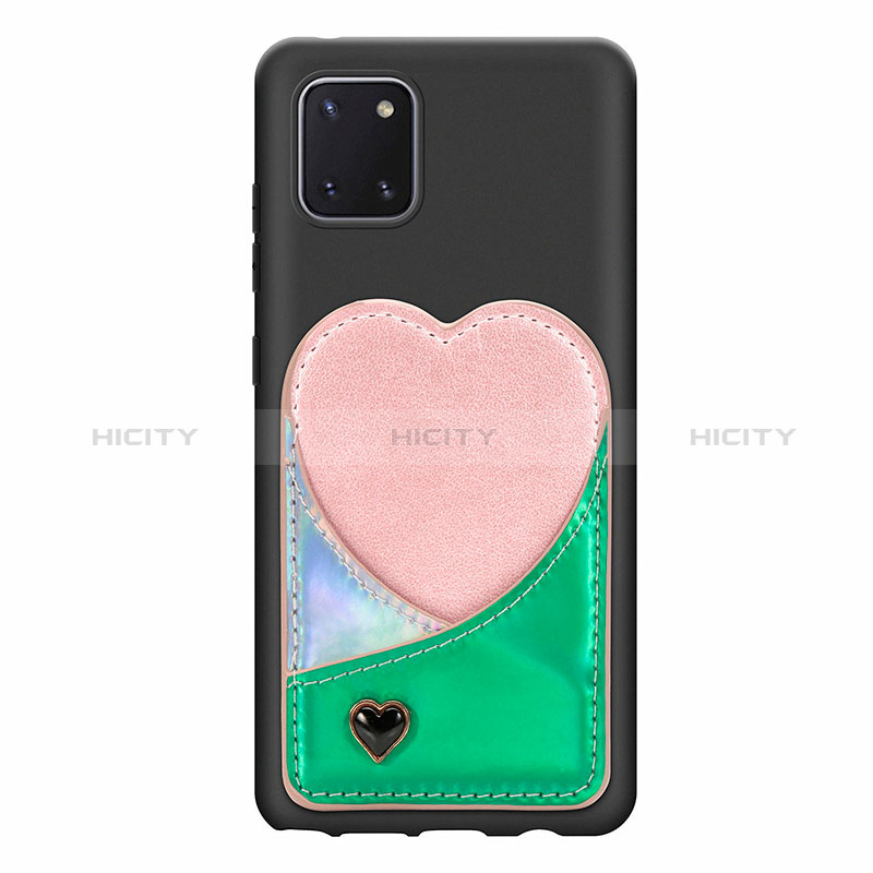 Coque Ultra Fine Silicone Souple Housse Etui avec Aimante Magnetique S07D pour Samsung Galaxy A81 Plus