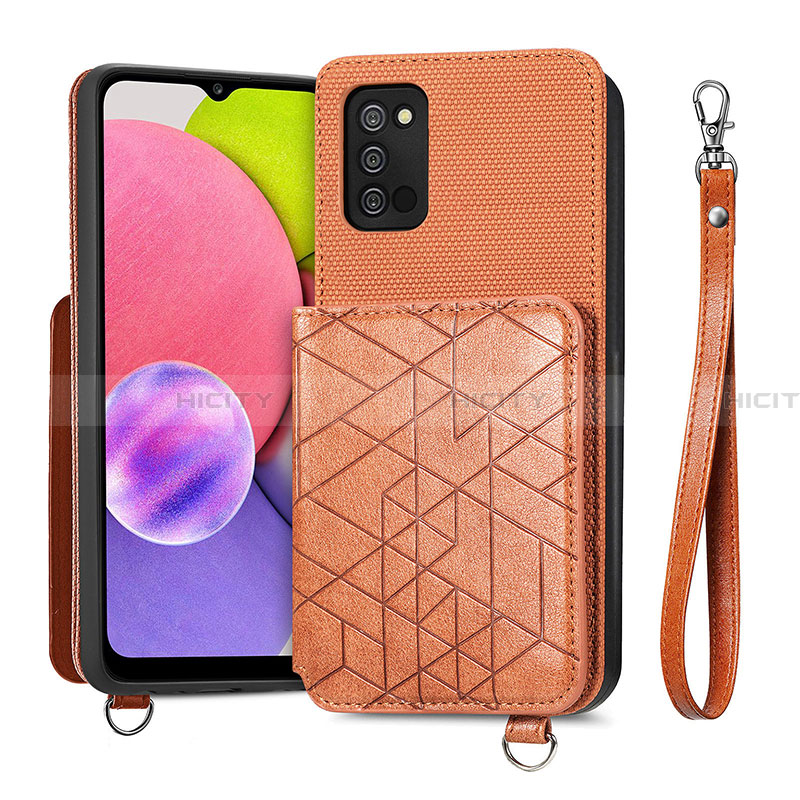 Coque Ultra Fine Silicone Souple Housse Etui avec Aimante Magnetique S07D pour Samsung Galaxy F02S SM-E025F Plus