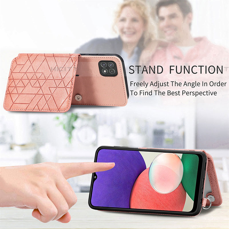 Coque Ultra Fine Silicone Souple Housse Etui avec Aimante Magnetique S07D pour Samsung Galaxy F42 5G Plus