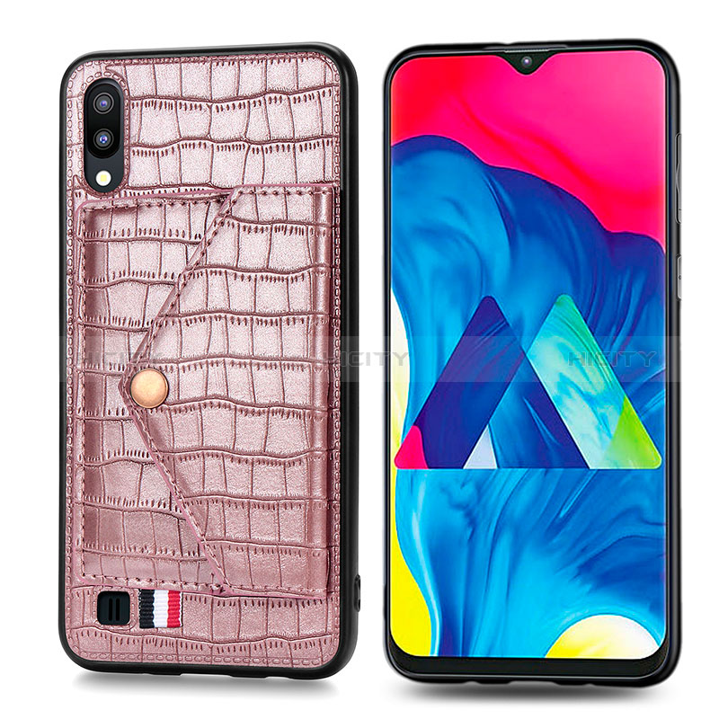 Coque Ultra Fine Silicone Souple Housse Etui avec Aimante Magnetique S07D pour Samsung Galaxy M10 Plus