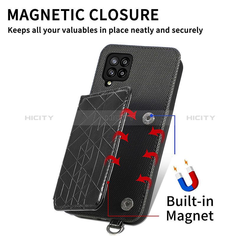 Coque Ultra Fine Silicone Souple Housse Etui avec Aimante Magnetique S08D pour Samsung Galaxy A42 5G Plus