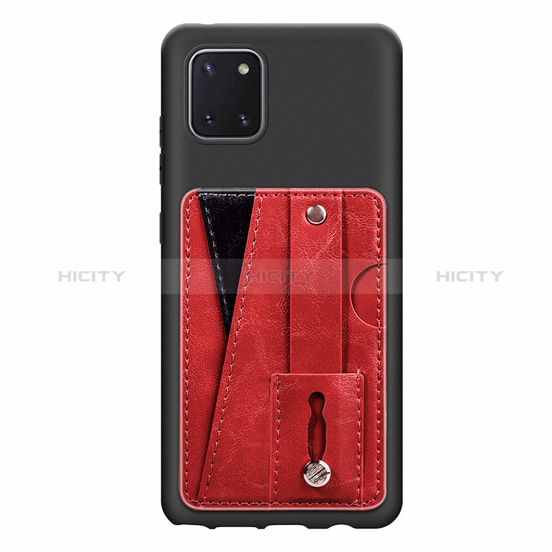 Coque Ultra Fine Silicone Souple Housse Etui avec Aimante Magnetique S08D pour Samsung Galaxy A81 Plus