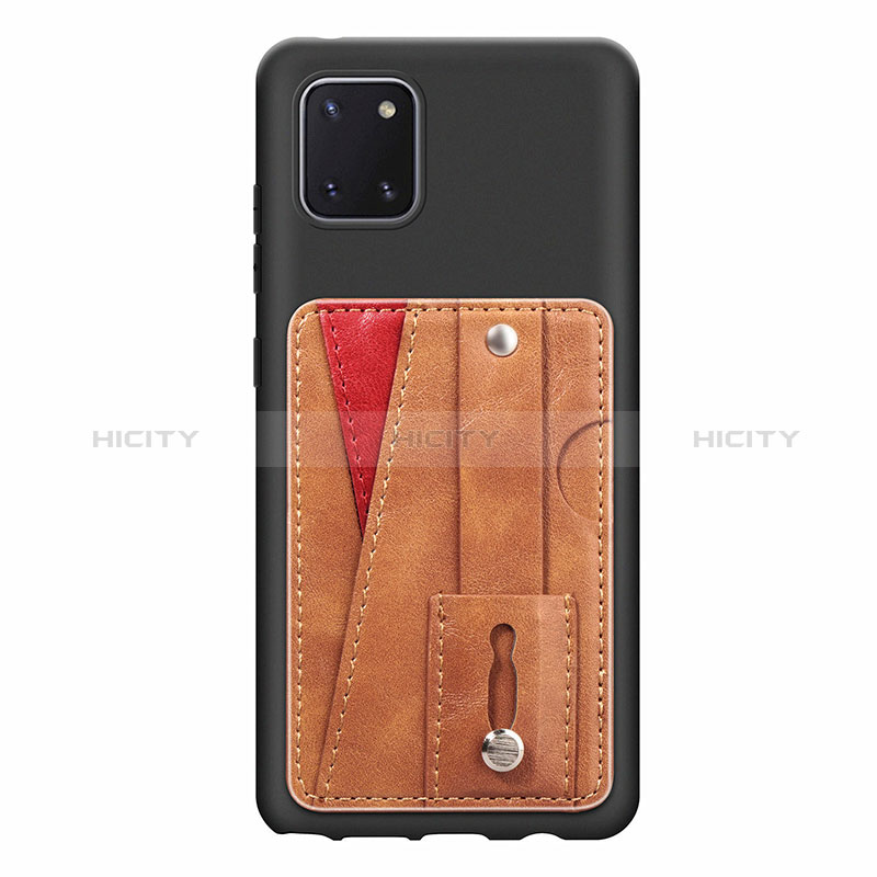 Coque Ultra Fine Silicone Souple Housse Etui avec Aimante Magnetique S08D pour Samsung Galaxy A81 Plus