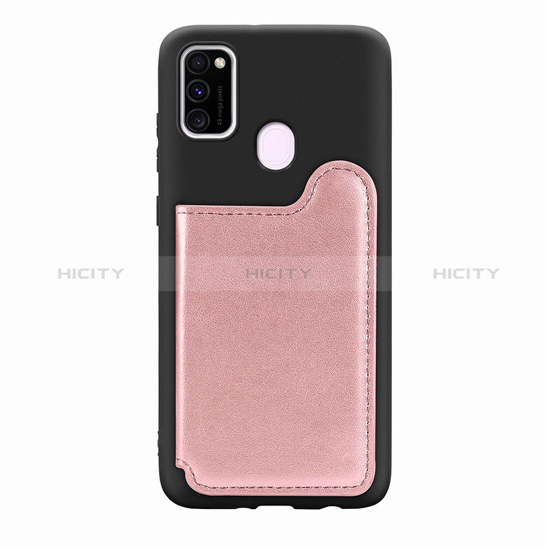 Coque Ultra Fine Silicone Souple Housse Etui avec Aimante Magnetique S08D pour Samsung Galaxy M30s Or Rose Plus