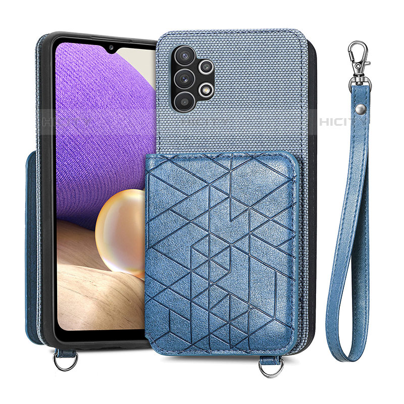 Coque Ultra Fine Silicone Souple Housse Etui avec Aimante Magnetique S08D pour Samsung Galaxy M32 5G Plus