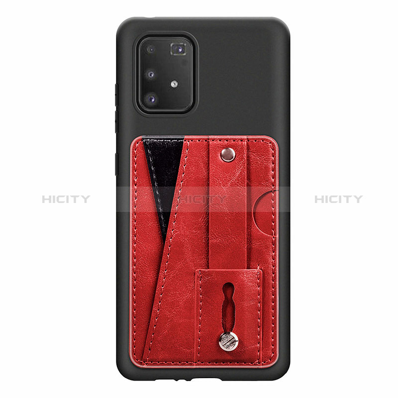 Coque Ultra Fine Silicone Souple Housse Etui avec Aimante Magnetique S08D pour Samsung Galaxy M80S Rouge Plus