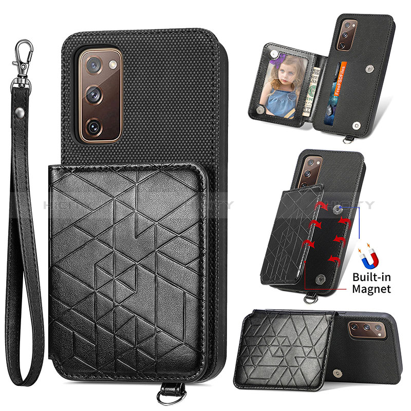 Coque Ultra Fine Silicone Souple Housse Etui avec Aimante Magnetique S08D pour Samsung Galaxy S20 Lite 5G Plus