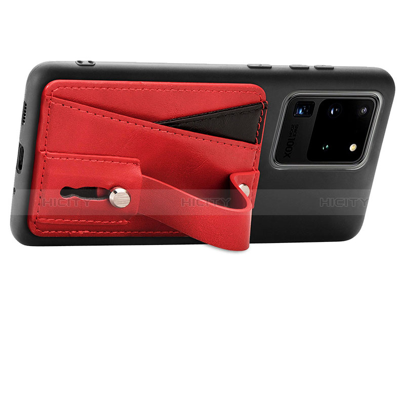 Coque Ultra Fine Silicone Souple Housse Etui avec Aimante Magnetique S08D pour Samsung Galaxy S20 Ultra Plus