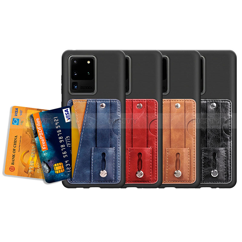 Coque Ultra Fine Silicone Souple Housse Etui avec Aimante Magnetique S08D pour Samsung Galaxy S20 Ultra Plus