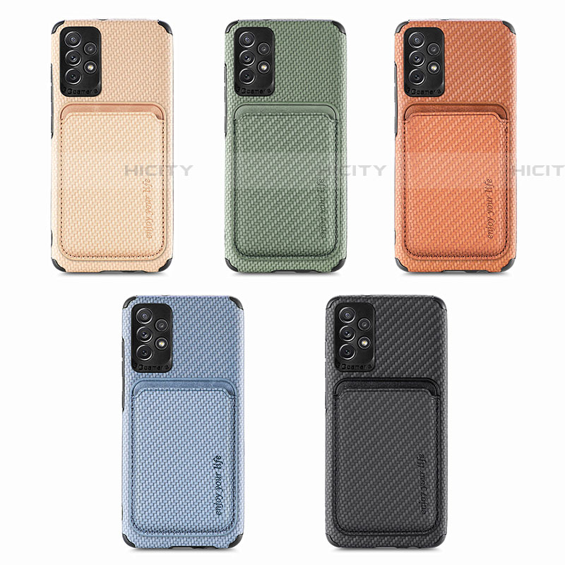 Coque Ultra Fine Silicone Souple Housse Etui avec Aimante Magnetique S09D pour Samsung Galaxy A52 4G Plus