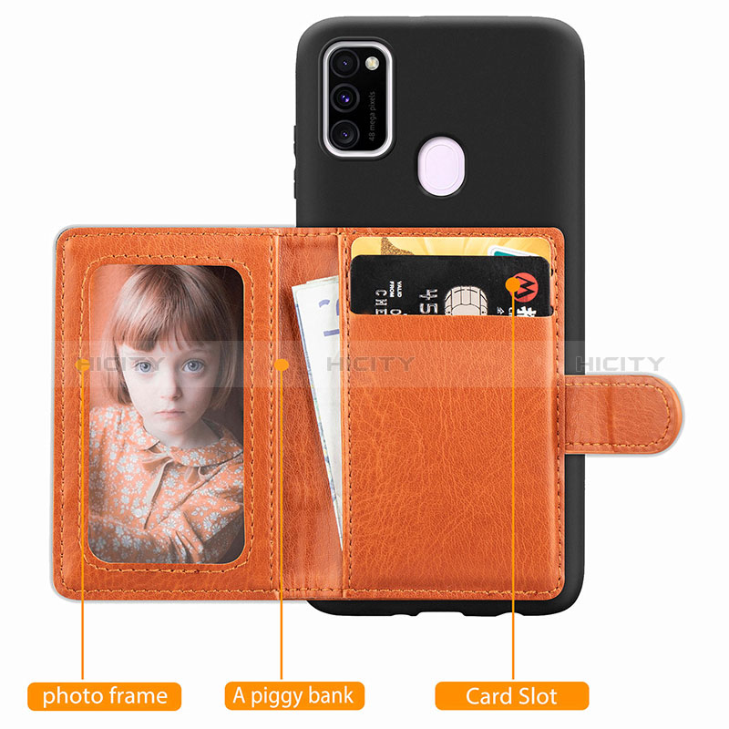 Coque Ultra Fine Silicone Souple Housse Etui avec Aimante Magnetique S09D pour Samsung Galaxy M21 Plus