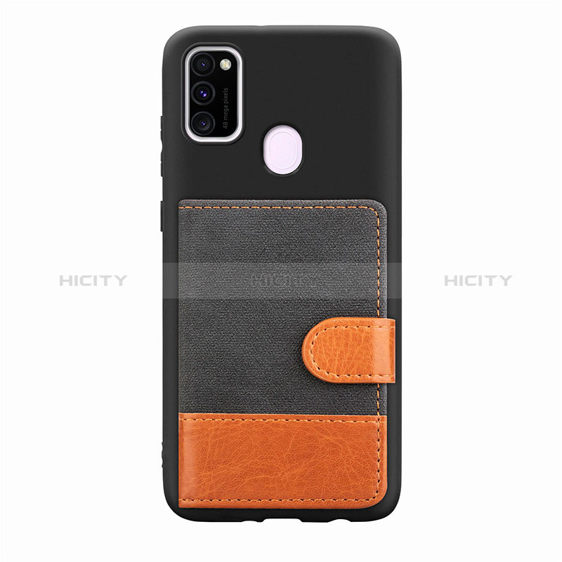 Coque Ultra Fine Silicone Souple Housse Etui avec Aimante Magnetique S09D pour Samsung Galaxy M30s Noir Plus