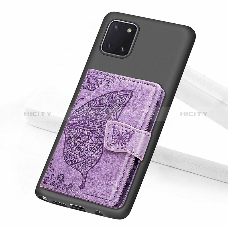 Coque Ultra Fine Silicone Souple Housse Etui avec Aimante Magnetique S09D pour Samsung Galaxy Note 10 Lite Plus
