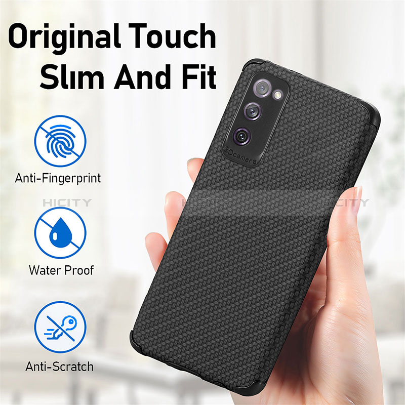 Coque Ultra Fine Silicone Souple Housse Etui avec Aimante Magnetique S09D pour Samsung Galaxy S20 FE 5G Plus