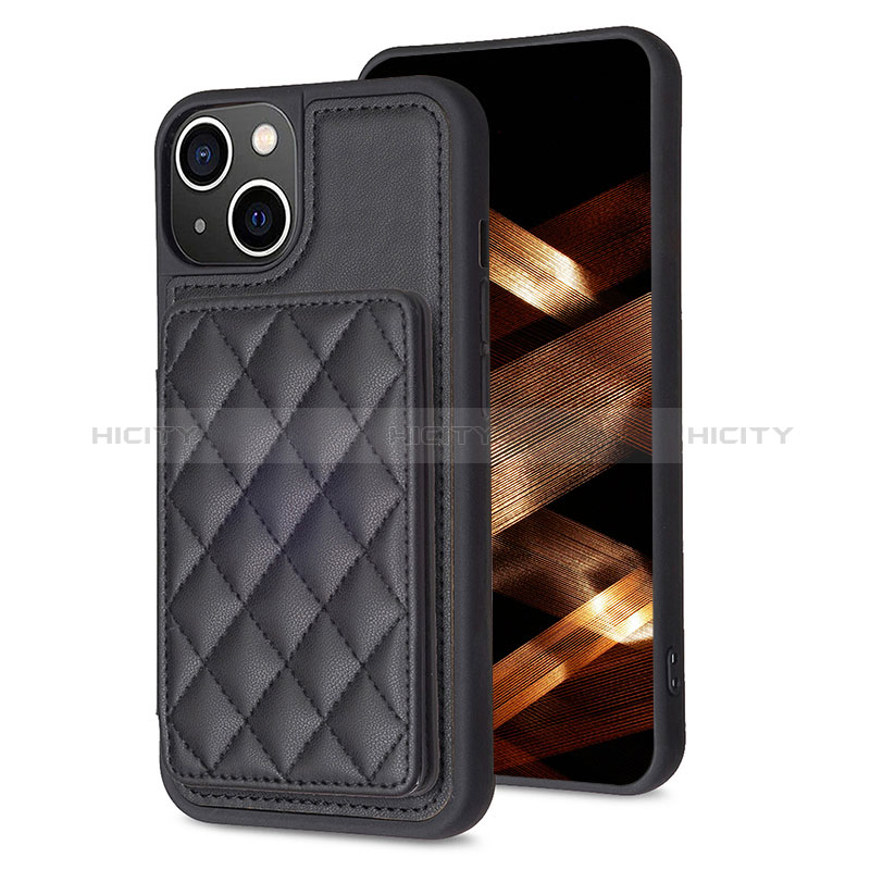 Coque Ultra Fine Silicone Souple Housse Etui avec Aimante Magnetique S10D pour Apple iPhone 14 Noir Plus