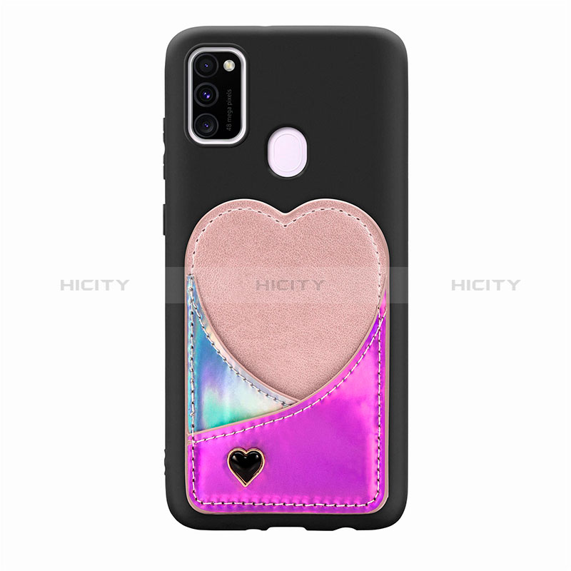 Coque Ultra Fine Silicone Souple Housse Etui avec Aimante Magnetique S10D pour Samsung Galaxy M21 Plus