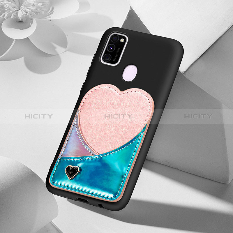 Coque Ultra Fine Silicone Souple Housse Etui avec Aimante Magnetique S10D pour Samsung Galaxy M21 Plus