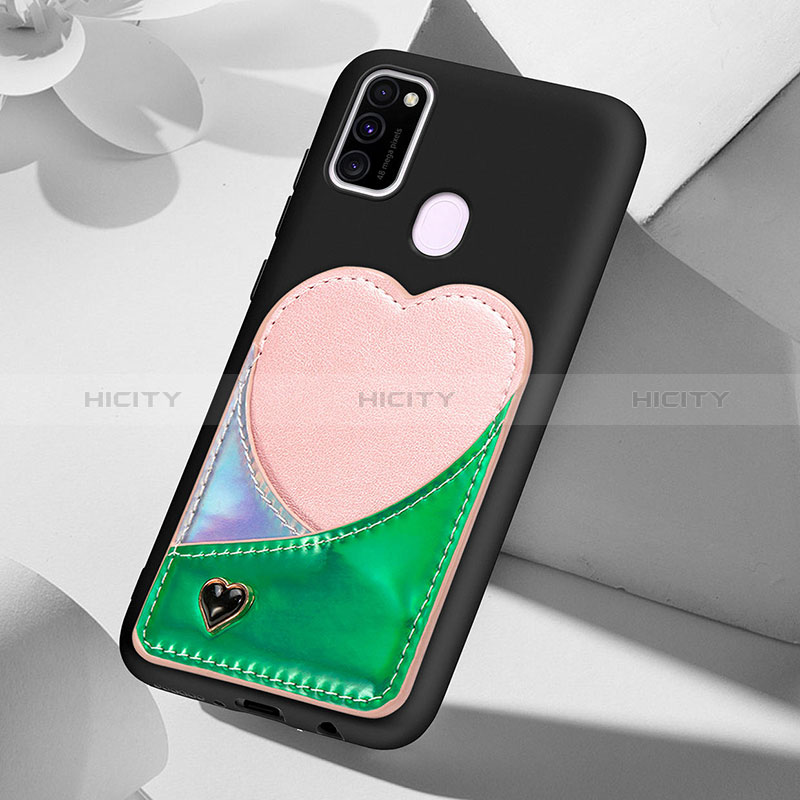 Coque Ultra Fine Silicone Souple Housse Etui avec Aimante Magnetique S10D pour Samsung Galaxy M21 Plus