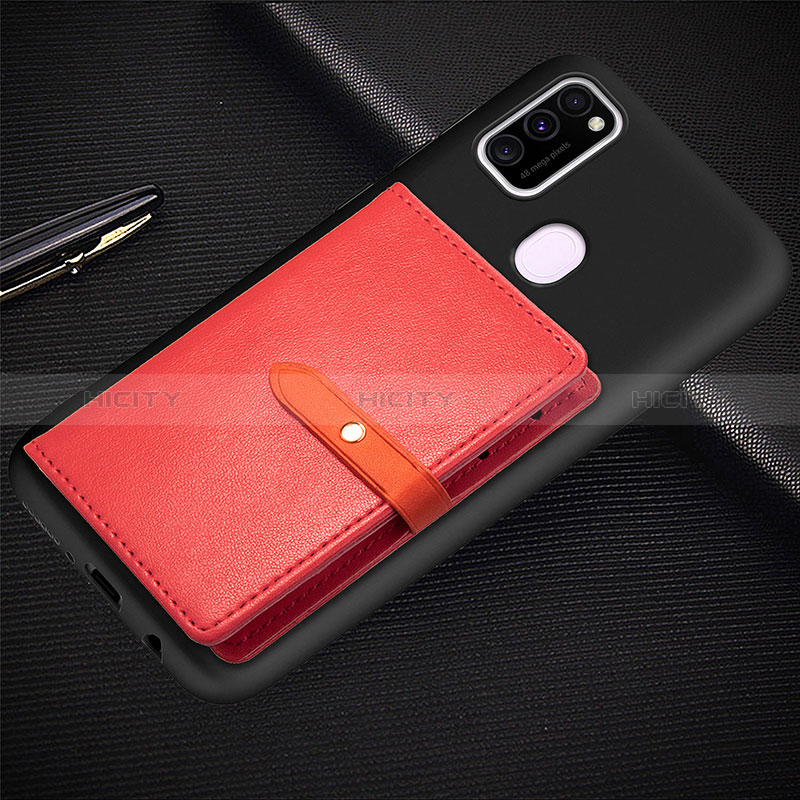 Coque Ultra Fine Silicone Souple Housse Etui avec Aimante Magnetique S11D pour Samsung Galaxy M21 Plus