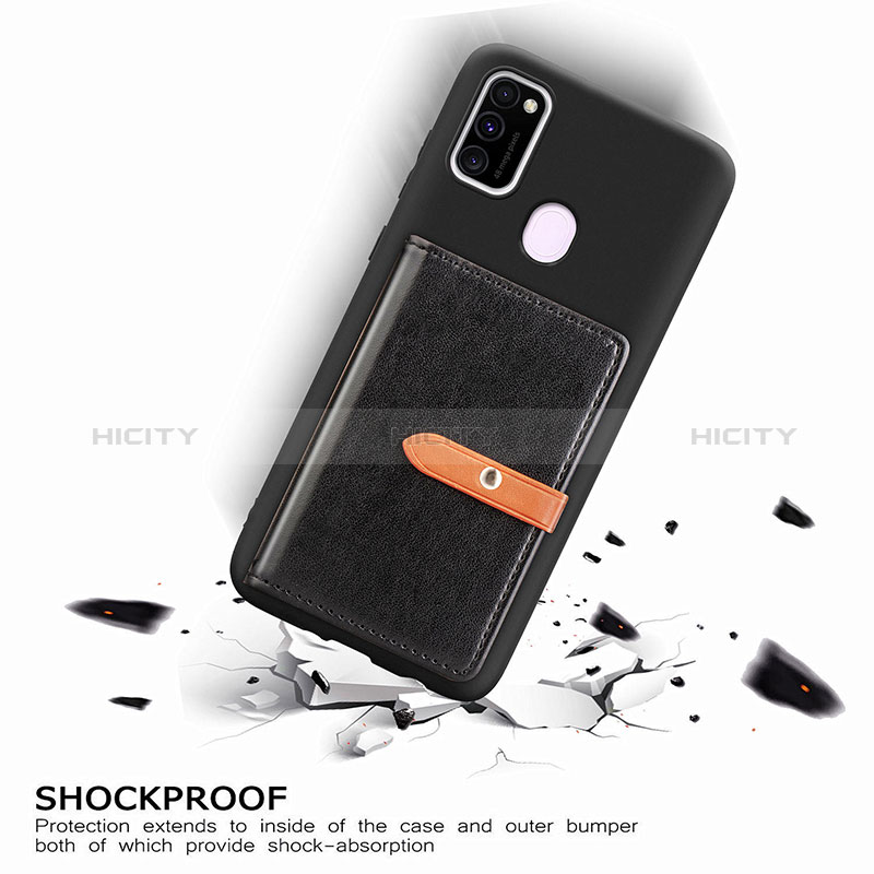 Coque Ultra Fine Silicone Souple Housse Etui avec Aimante Magnetique S11D pour Samsung Galaxy M30s Plus