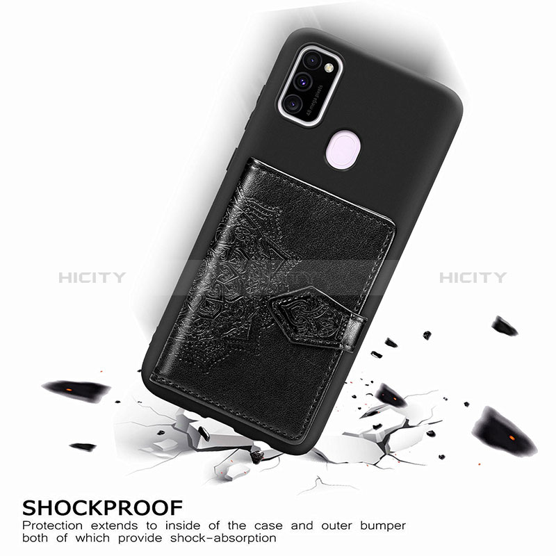 Coque Ultra Fine Silicone Souple Housse Etui avec Aimante Magnetique S13D pour Samsung Galaxy M30s Plus