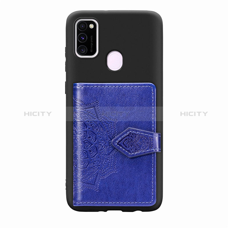 Coque Ultra Fine Silicone Souple Housse Etui avec Aimante Magnetique S13D pour Samsung Galaxy M30s Plus