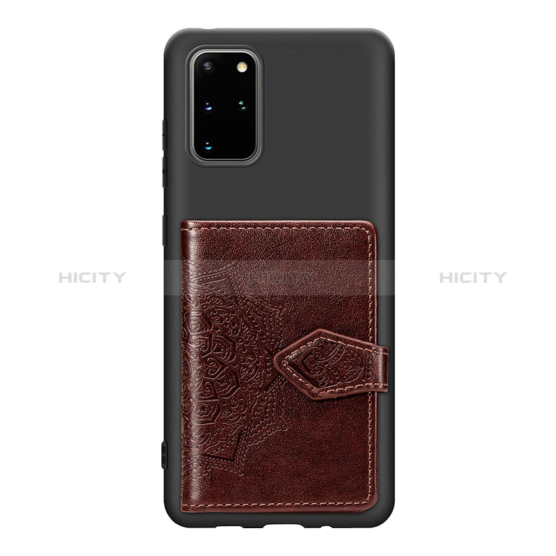 Coque Ultra Fine Silicone Souple Housse Etui avec Aimante Magnetique S13D pour Samsung Galaxy S20 Plus 5G Marron Plus