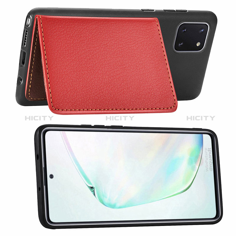 Coque Ultra Fine Silicone Souple Housse Etui avec Aimante Magnetique S15D pour Samsung Galaxy A81 Plus