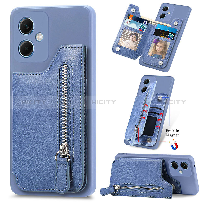 Coque Ultra Fine Silicone Souple Housse Etui avec Aimante Magnetique SD1 pour Xiaomi Poco X5 5G Bleu Plus