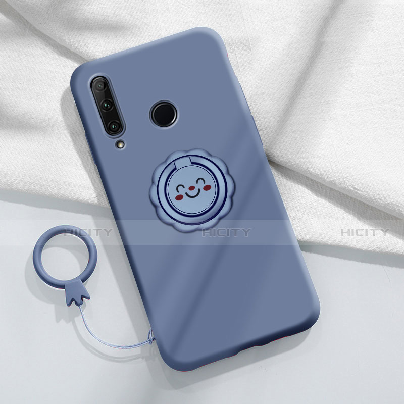 Coque Ultra Fine Silicone Souple Housse Etui avec Support Bague Anneau Aimante Magnetique A01 pour Huawei Enjoy 10 Plus Plus