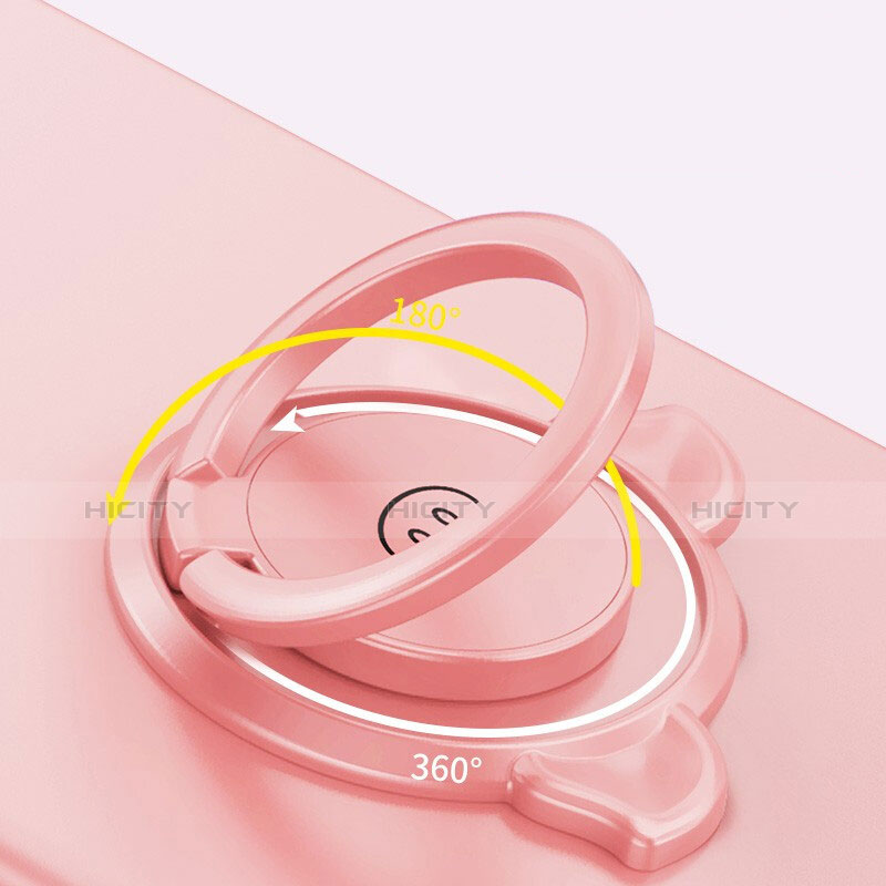 Coque Ultra Fine Silicone Souple Housse Etui avec Support Bague Anneau Aimante Magnetique A01 pour Huawei Honor 10 Lite Plus