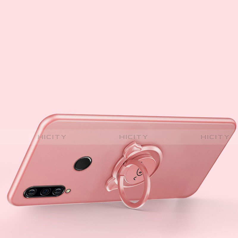 Coque Ultra Fine Silicone Souple Housse Etui avec Support Bague Anneau Aimante Magnetique A01 pour Huawei P30 Lite New Edition Plus