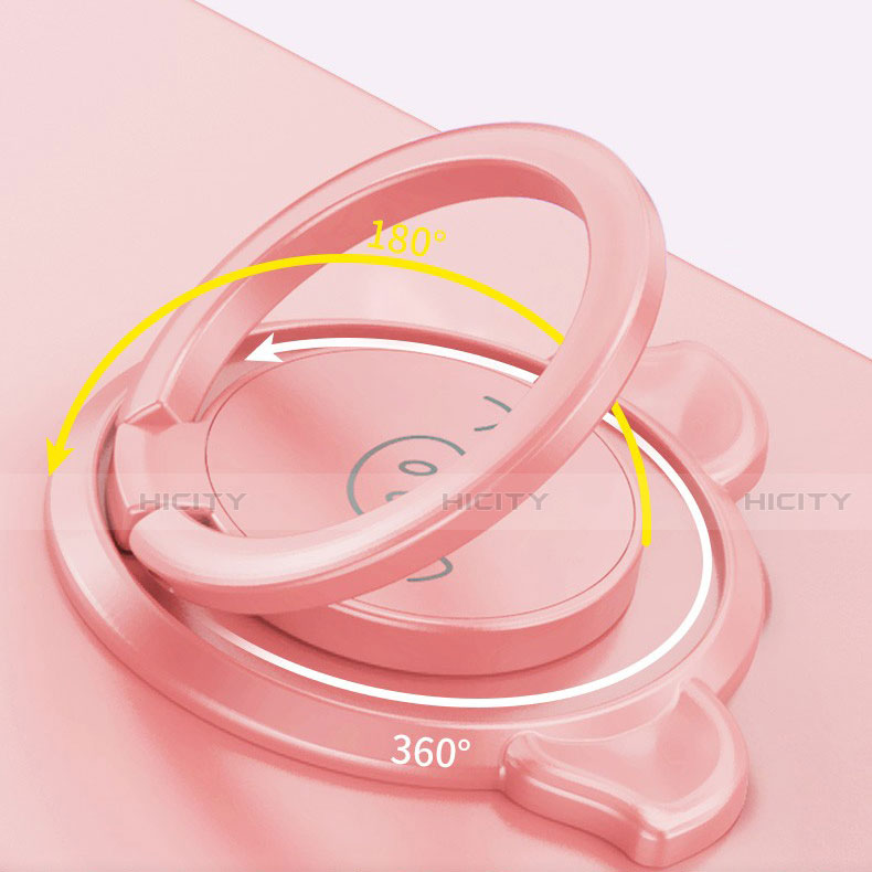 Coque Ultra Fine Silicone Souple Housse Etui avec Support Bague Anneau Aimante Magnetique A01 pour Oppo A32 Plus