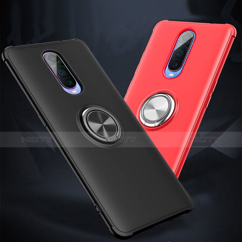 Coque Ultra Fine Silicone Souple Housse Etui avec Support Bague Anneau Aimante Magnetique A01 pour Oppo R17 Pro Plus