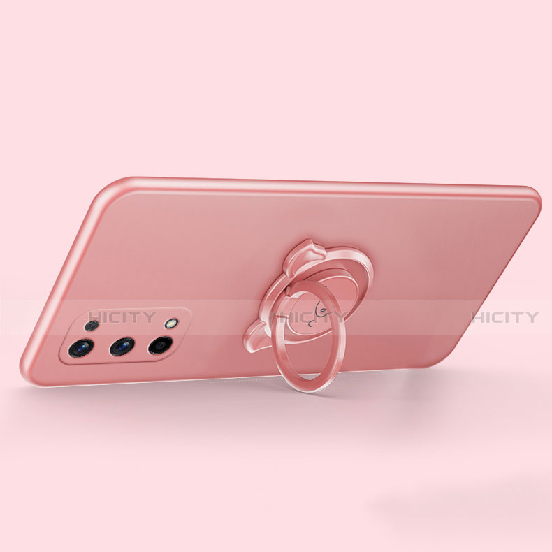 Coque Ultra Fine Silicone Souple Housse Etui avec Support Bague Anneau Aimante Magnetique A01 pour Realme X7 Pro 5G Plus