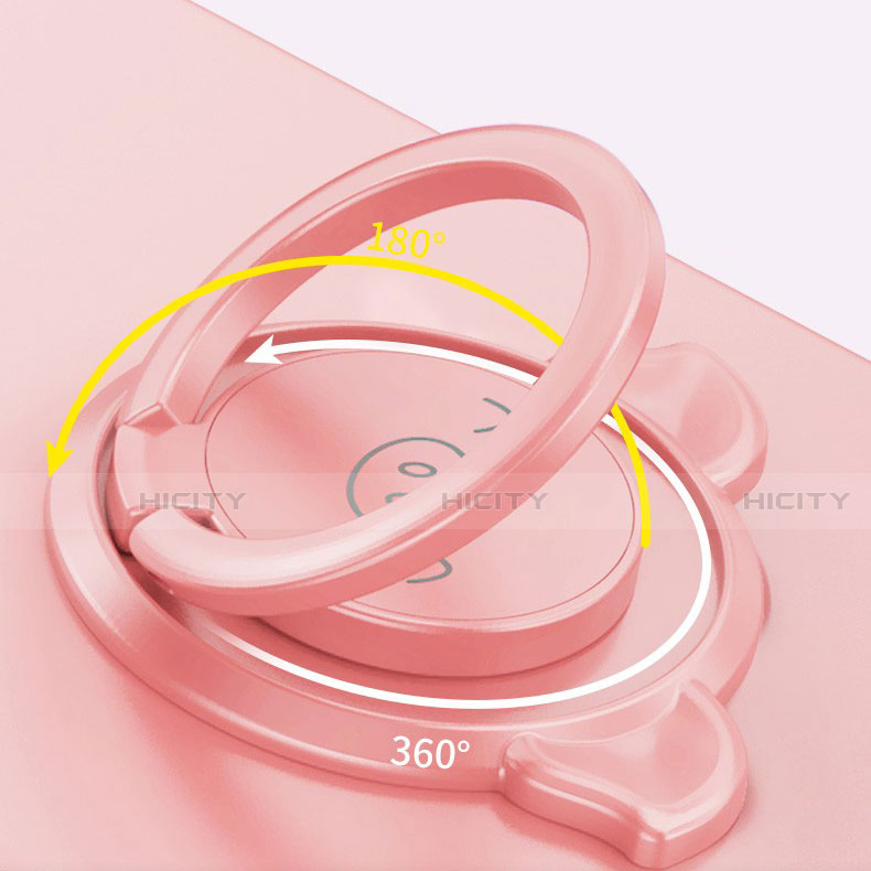 Coque Ultra Fine Silicone Souple Housse Etui avec Support Bague Anneau Aimante Magnetique A01 pour Vivo V20 Pro 5G Plus