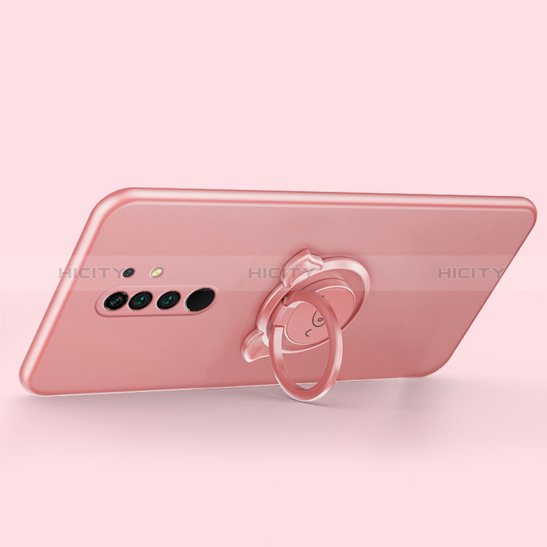 Coque Ultra Fine Silicone Souple Housse Etui avec Support Bague Anneau Aimante Magnetique A01 pour Xiaomi Poco M2 Plus