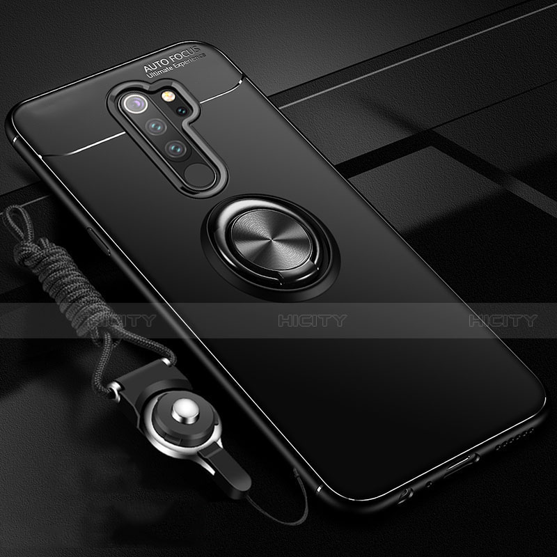 Coque Ultra Fine Silicone Souple Housse Etui avec Support Bague Anneau Aimante Magnetique A01 pour Xiaomi Redmi Note 8 Pro Plus