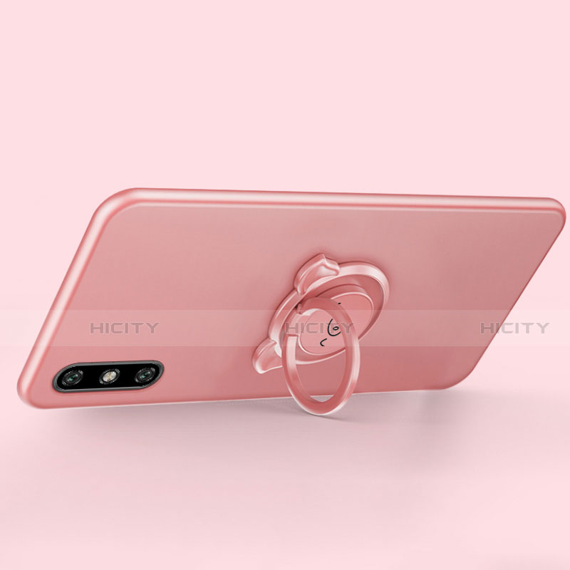 Coque Ultra Fine Silicone Souple Housse Etui avec Support Bague Anneau Aimante Magnetique A02 pour Huawei Enjoy 10e Plus