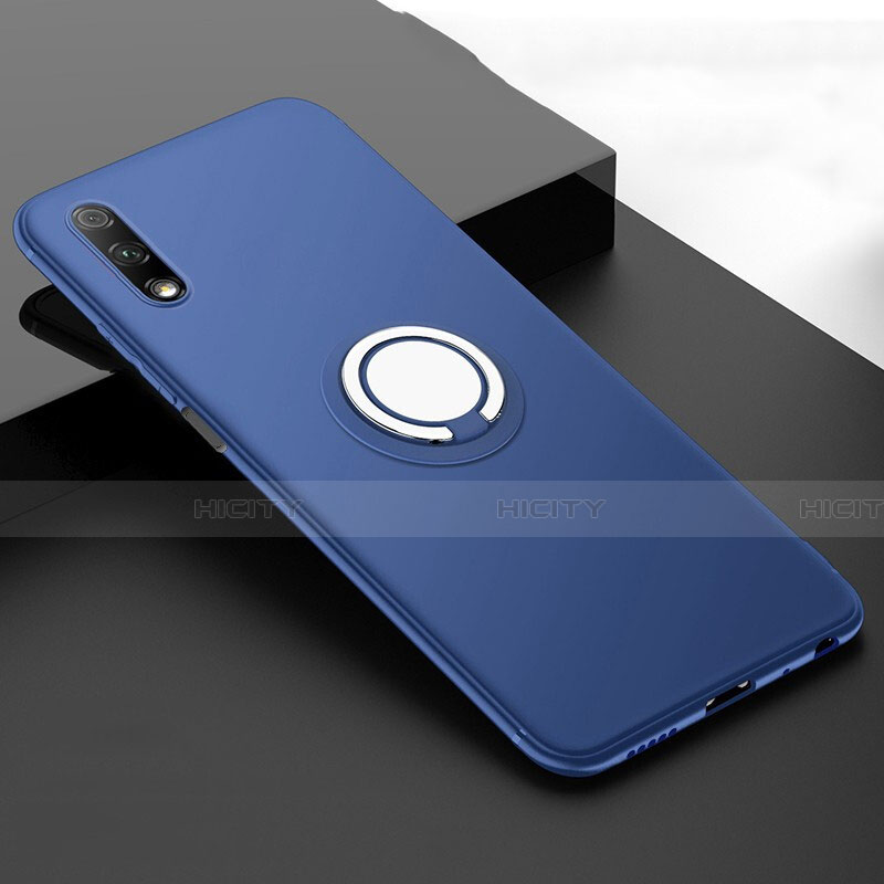 Coque Ultra Fine Silicone Souple Housse Etui avec Support Bague Anneau Aimante Magnetique A02 pour Huawei Honor 9X Plus