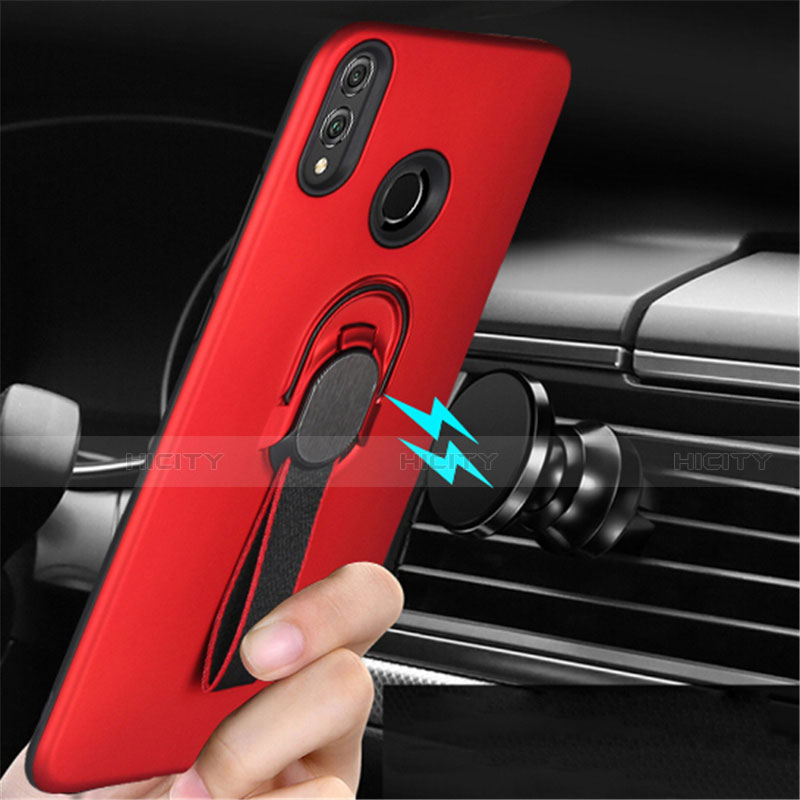 Coque Ultra Fine Silicone Souple Housse Etui avec Support Bague Anneau Aimante Magnetique A02 pour Huawei Honor V10 Lite Plus