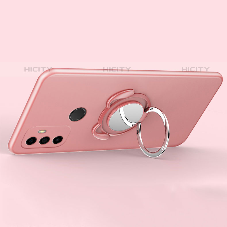 Coque Ultra Fine Silicone Souple Housse Etui avec Support Bague Anneau Aimante Magnetique A02 pour Oppo A11s Plus